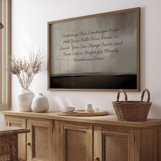 Póster Cita de personalizado Moody Farmhouse, diciendo: V (Subido por el creador)