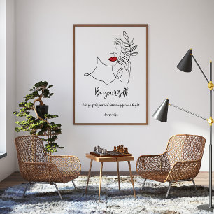Póster Cita de Personalizado motivacional de Be You Boho
