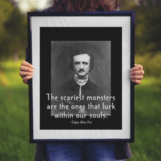 Póster Cita de poe de los monstruos más precarios de Edga (Subido por el creador)