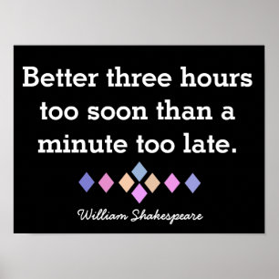 Póster Cita de Poster de Shakespeare - Imprimir
