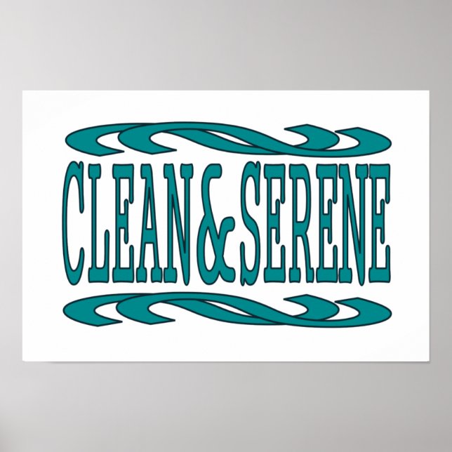 Póster Cita de recuperación Inspiradora limpia y serena (Frente)