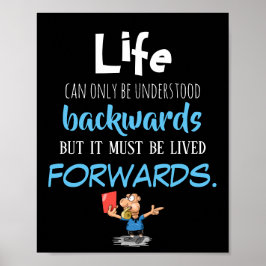 Póster Cita de reenvío de vida