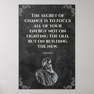 Póster Cita de Sócrates Motivación