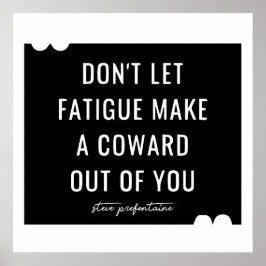 Póster Cita de Steve Prefontaine