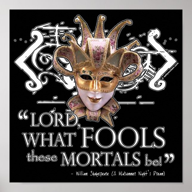 Póster Cita de sueño de la noche del verano (Frente)