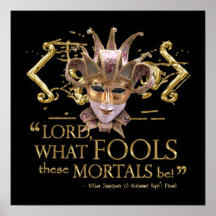 Póster Cita de sueño de la noche del verano (versión de o