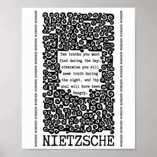 Póster Cita de TEN VERDAD de Nietzsche