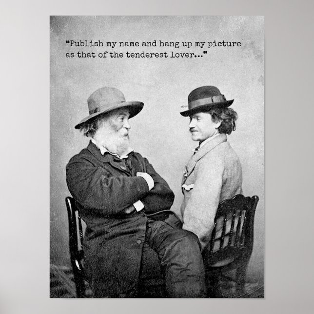 Póster Cita de Tenderest Lover Whitman (Frente)