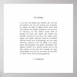 Póster Cita de Theodore Roosevelt