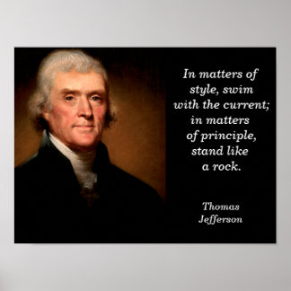 Póster Cita de Thomas Jefferson - poster