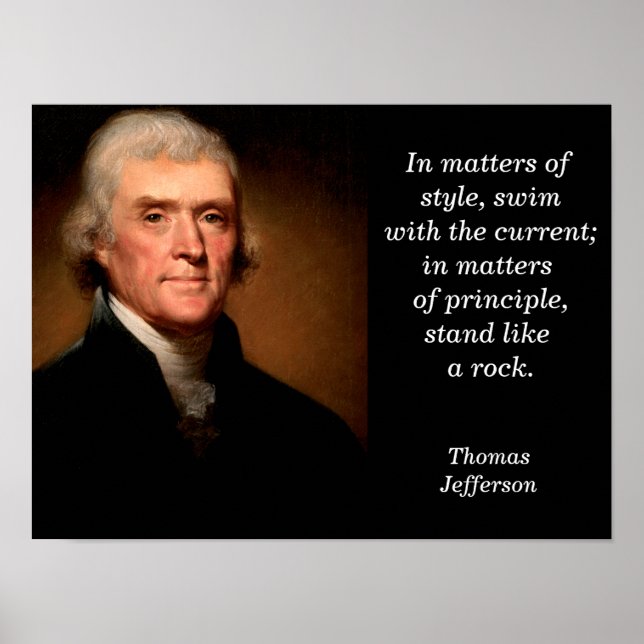 Póster Cita de Thomas Jefferson - poster (Frente)