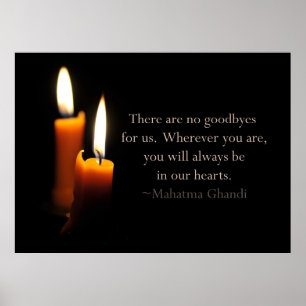 Póster Cita de Velas y Ghandi