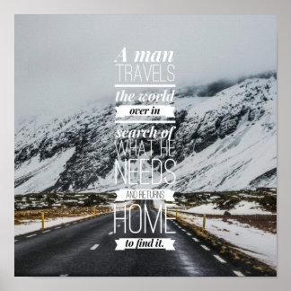 Póster Cita de viaje