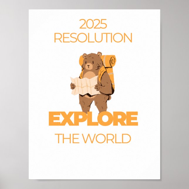 Póster Cita de viaje Explore the world Poster (Frente)