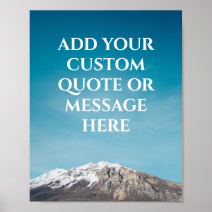 Póster Cita de viaje motivacional personalizada