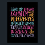 Póster Cita De Vida De Cambio inspirador Y Motivador<br><div class="desc">Empoderar a las mujeres, leer noticias reales, creer en la ciencia, ser el cambio. Diseño de citas inspiradoras para aquellos que defienden la igualdad, eligen el amor por encima del odio y esperan un mundo mejor. Motivacional positivo diciendo mercadería por antirracismo y anti bullying. Levantar e inspirar a la gente...</div>