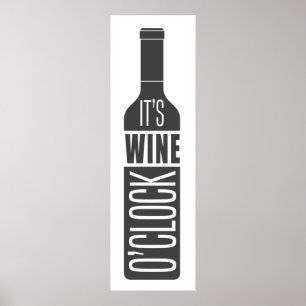 Póster Cita de vino