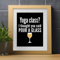 Cita de vino divertida - ¿Clase de Yoga? Vierta un
