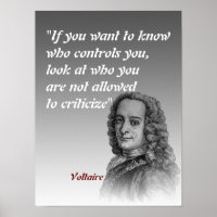 Cita De Voltaire Sobre Quién Controla A Tu Poster