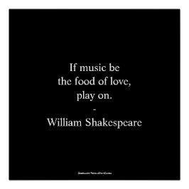 Póster Cita de William Shakespeare - Amor