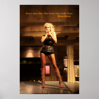 Póster Cita de William Wallace - Todos mueren...