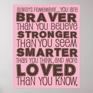 Póster Cita de Winnie Pooh