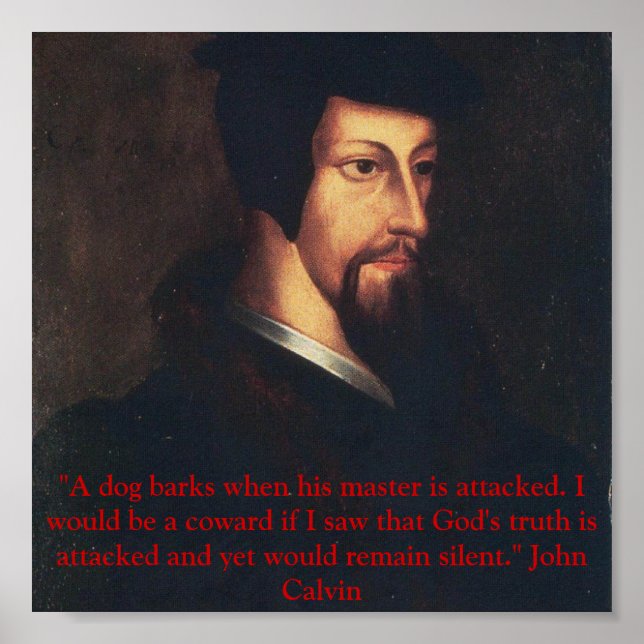 Póster Cita de Young Calvin (Frente)