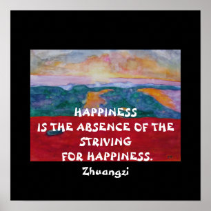 Póster Cita de Zhuangzi - Poster
