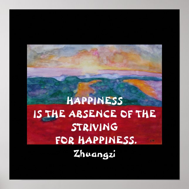 Póster Cita de Zhuangzi - Poster (Frente)