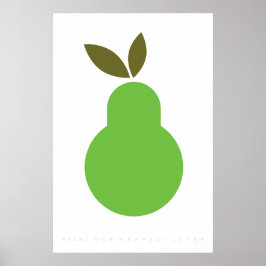 Póster Cita del 70 del Poster Green Pear Retro