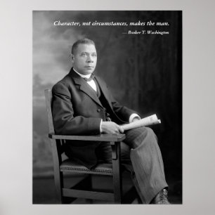 Póster Cita del Booker T. Washington