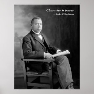 Póster Cita del Booker T. Washington