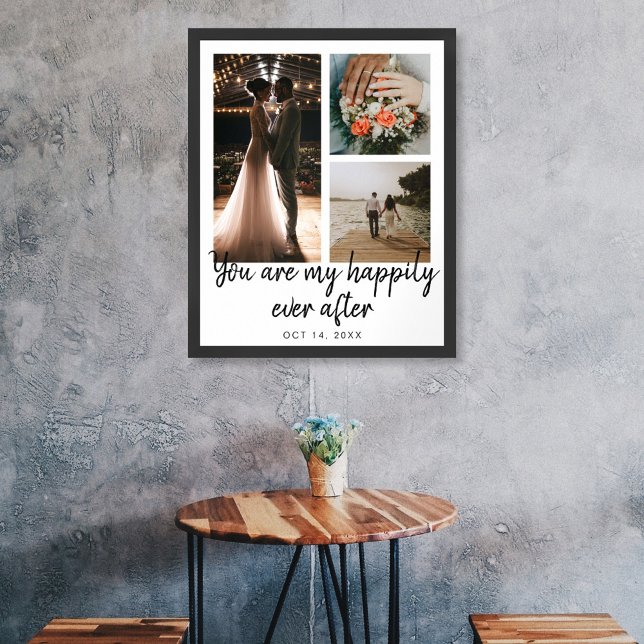 Póster Cita del Collage de 3 fotos del Boda Aniversario (Subido por el creador)