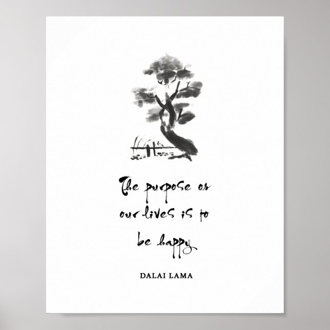 Póster Cita del Dalai Lama, hogar del Dalai Lama (Frente)