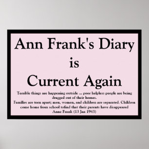 Póster Cita del Diario de Ann Frank