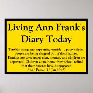 Póster Cita del diario de Anne Frank