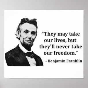 Póster Cita del duende de Abraham Lincoln