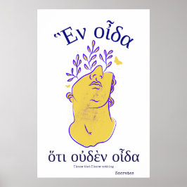 Póster Cita del filósofo griego celebra la antigua Grecia