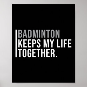 Póster Cita del jugador de Badminton Hobby Badminton