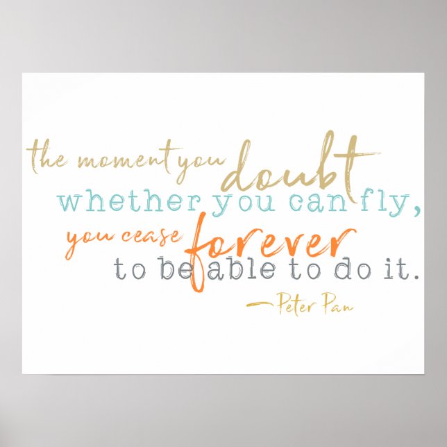 Póster Cita del libro de cuentos inspirador Poster (Frente)