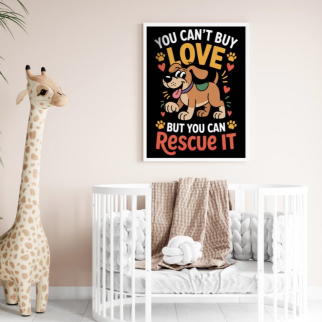 Póster Cita del perro de amor de rescate (Subido por el creador)