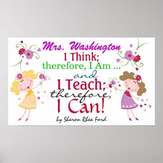 Póster Cita del Poster del profesor del SRF (Frente)