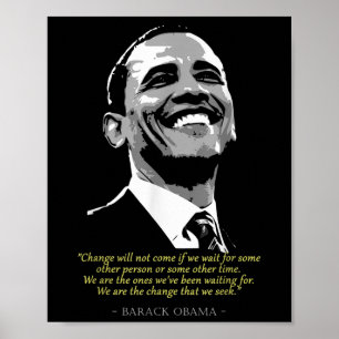 Póster Cita del presidente Barack Obama