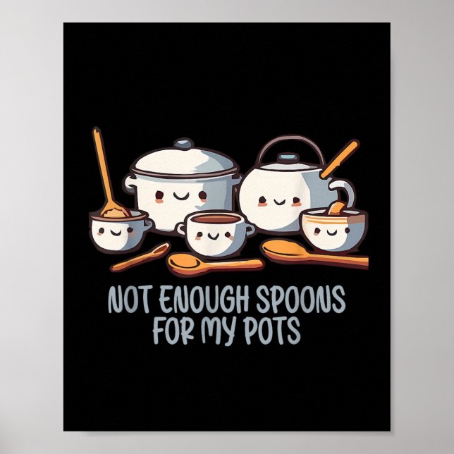 Póster Cita del Síndrome De Pots No Suficientes Para Mis  (Frente)