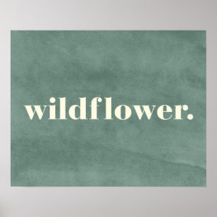 Póster Cita del Wildflower