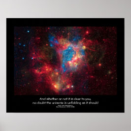Póster Cita Desiderata - Superburbuja en la nebulosa N44