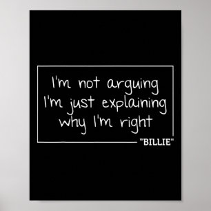 Póster Cita Divertida Cumpleaños Idea de regalo de nombre