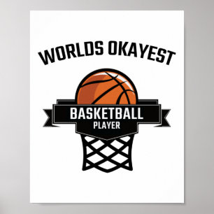 Póster Cita divertida de baloncesto con citas de balonces