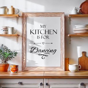 Póster Cita divertida de cocina