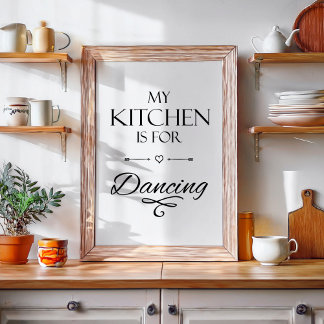 Póster Cita divertida de cocina